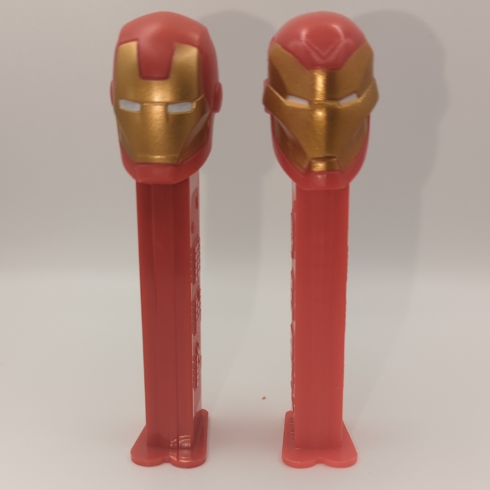 Iron Man Marvel Action Figure Pez Dispenser Lot - Red and Gold